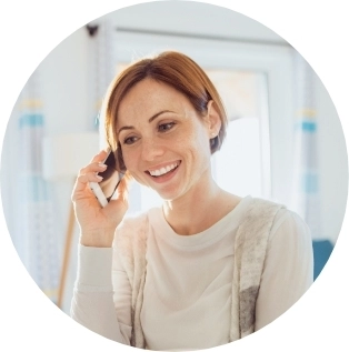 Woman talking on her phone