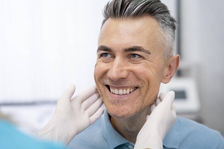 Smiling middle-aged man