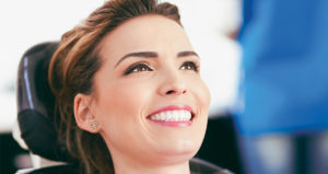 Patient Smiled to her Dentist