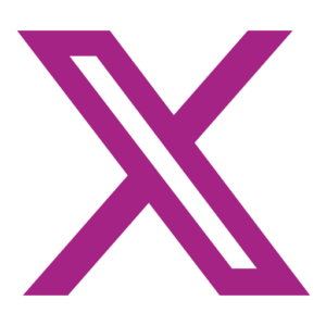 X-Twitter Pink Logo
